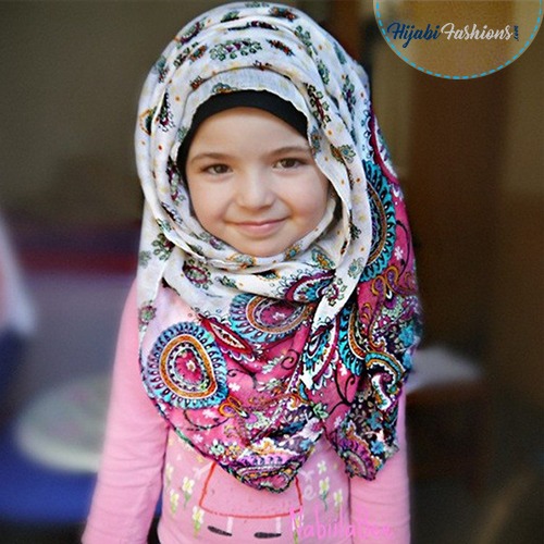 Hijab style for children