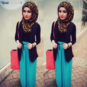 Round Face hijab style