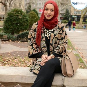 Hijab-Style-with-a-Gown