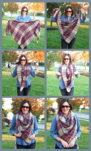 How to tie a Blanket Scarf