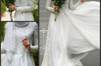 islamic bridal dresses with hijab